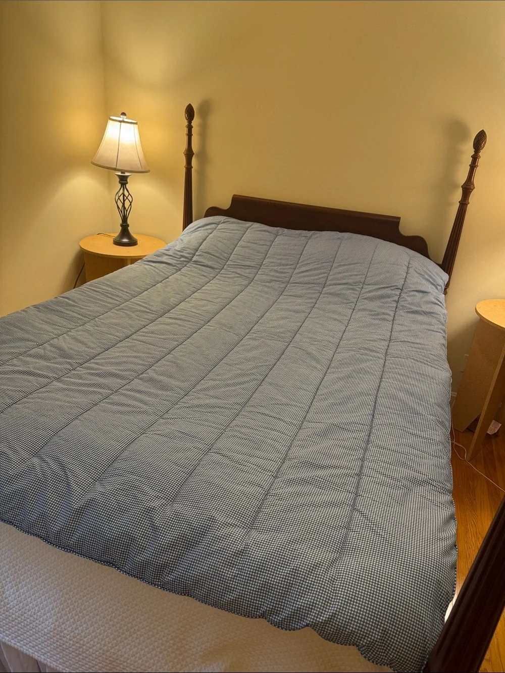 Two Ralph Lauren Blue Gingham Twin Comforters and Pillowcases